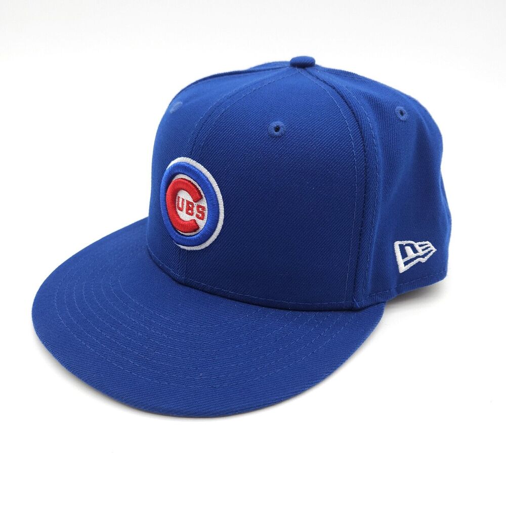 Chicago Cubs Alpha Industries New Era Fitted Size 7 3/8 Hat Baseball Cap Blue